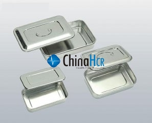 Stainless Steel Quadrate Tray With Cover