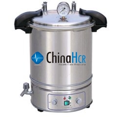 Portable type of stainless steel pressure steam sterilizer (